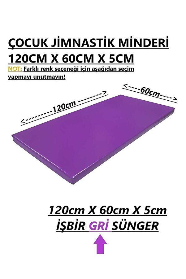 gürteks 60x120x5 Cm Çocuk Jimnastik Minderi (PVC)