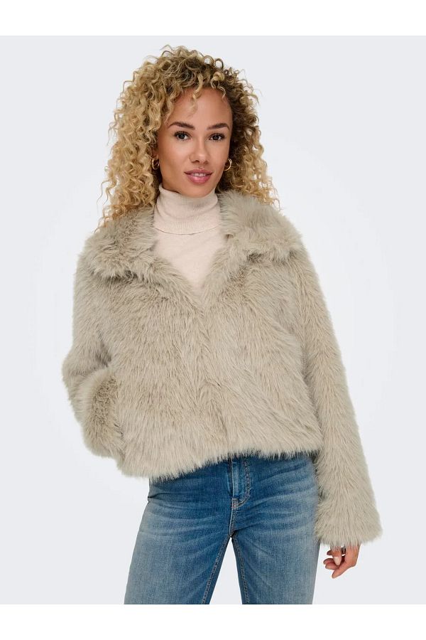 Only Onlmanny Faux Fur Jacket Cc Otw Only Fur Jacket Trendyol
