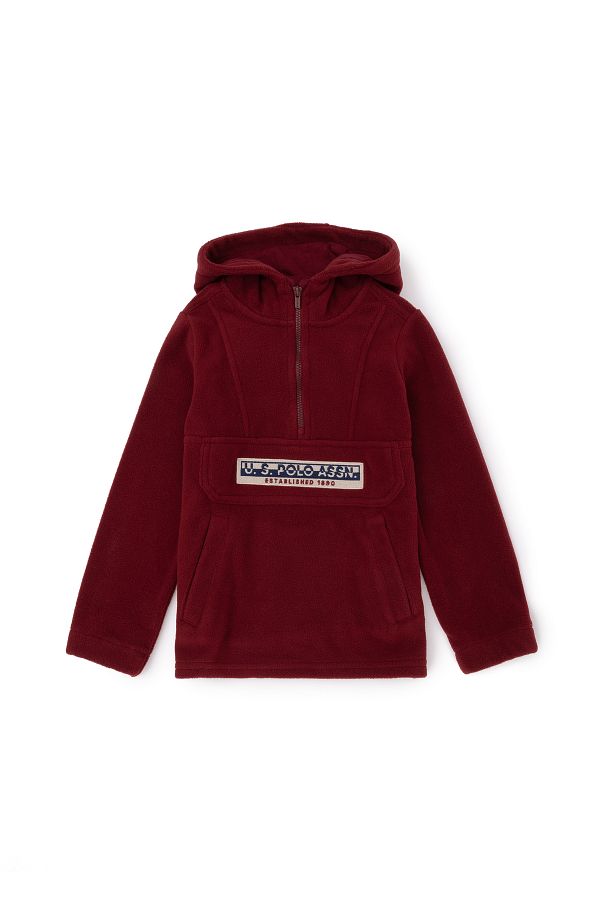 U.S. Polo Assn.-Boy's Burgundy Sweatshirt 50270853 -Vr014 1