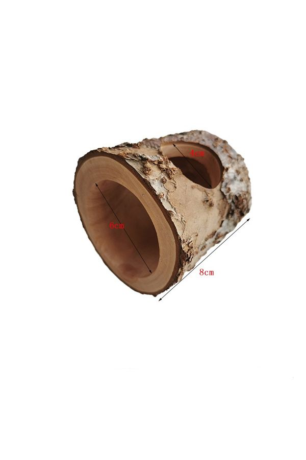 Choice-Hamster Escape Nest Wooden Nest Natural Teeth Grinding Supplies Golden Wire Bear Tree Cave Landsc... 1