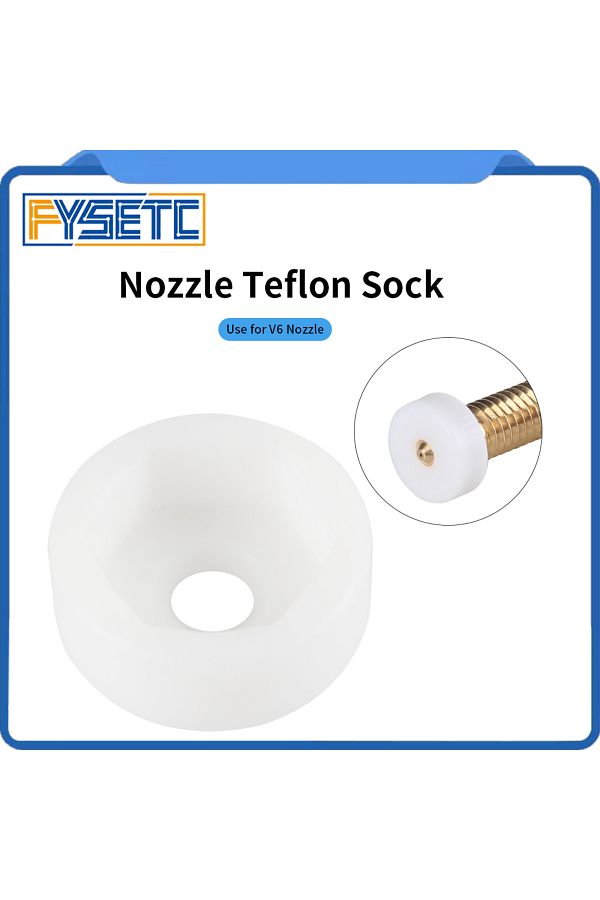Choice-FYSETC V6 Nozzle Teflon Sock High Temperature Resistant Nozzle Protective Cover for E3D V6 Nozzles 1