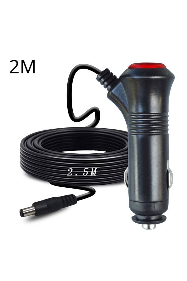 Choice-2m 12v 24v Car Cigarette Lighter Socket Splitter Plug Connector Power Adapter On Off Switch Universa 1