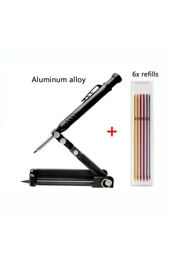 Choice-Scribing Tool Set Carpentry Graffiti Line Measuring Hand Tools Multi-function Scribing Tool Aluminum 1