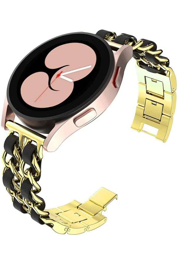 Choice 20mm 22mm Metal leather Strap for Samsung Galaxy Watch 6 5 4 40mm 44mm Active 2 Cute women Bracel. Trendyol