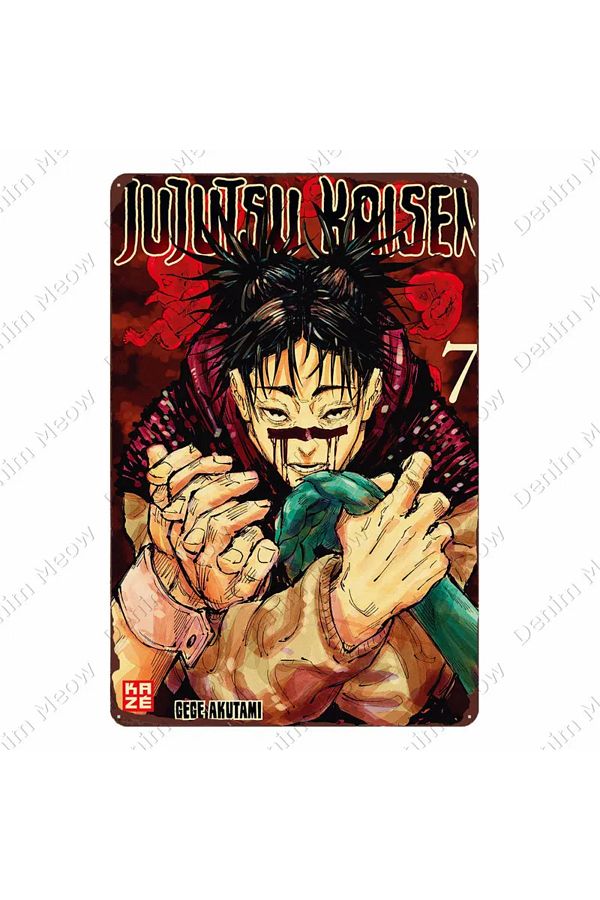 Choice-Jujutsu Kaisen Vintage Metal Poster, Anime Tin Sign, Bar, Pub Club, Cafe, Home Wall Decoration, G... 1