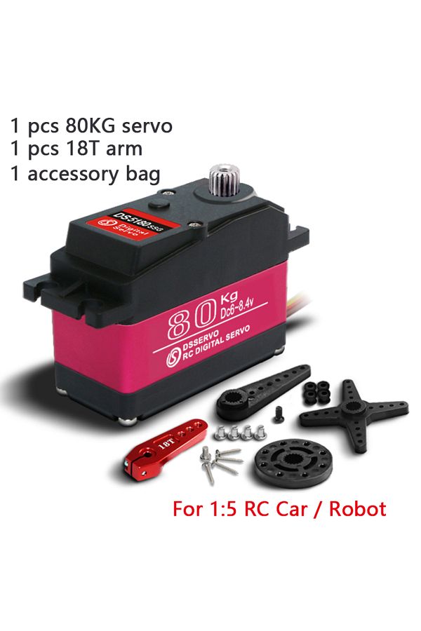 Choice-1X baja 5B servo 80Kg DS5180 high torque Digital Servo for Redcat HPI Baja 5B SS RC servo Car com... 1