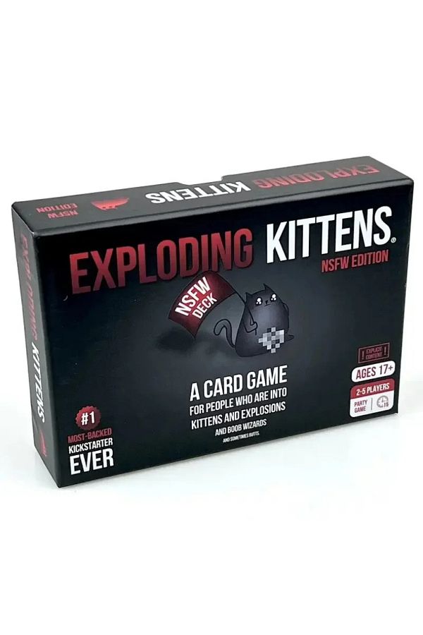 Choice-Red Exploding Kittens Board Game For Family Party, Card Game For Adults And Children Suitable For... 1