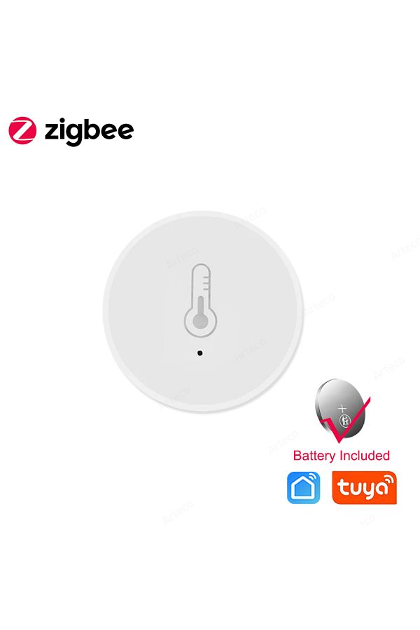 Choice-1 قطعة جهاز استشعار درجة الحرارة والرطوبة Zigbee 3.0 لمراقبة عن بعد من خلال تطبيق Smart Life يعمل بالبطارية 1