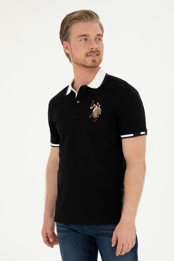 U.S. Polo Assn. Men's Black Basic T-Shirt 50279559-Vr046