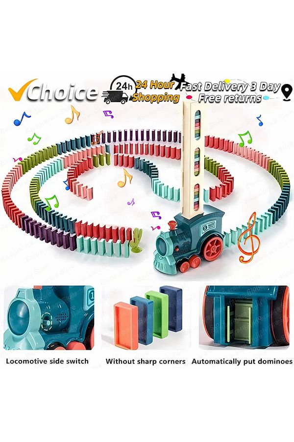 Domino laying train clearance