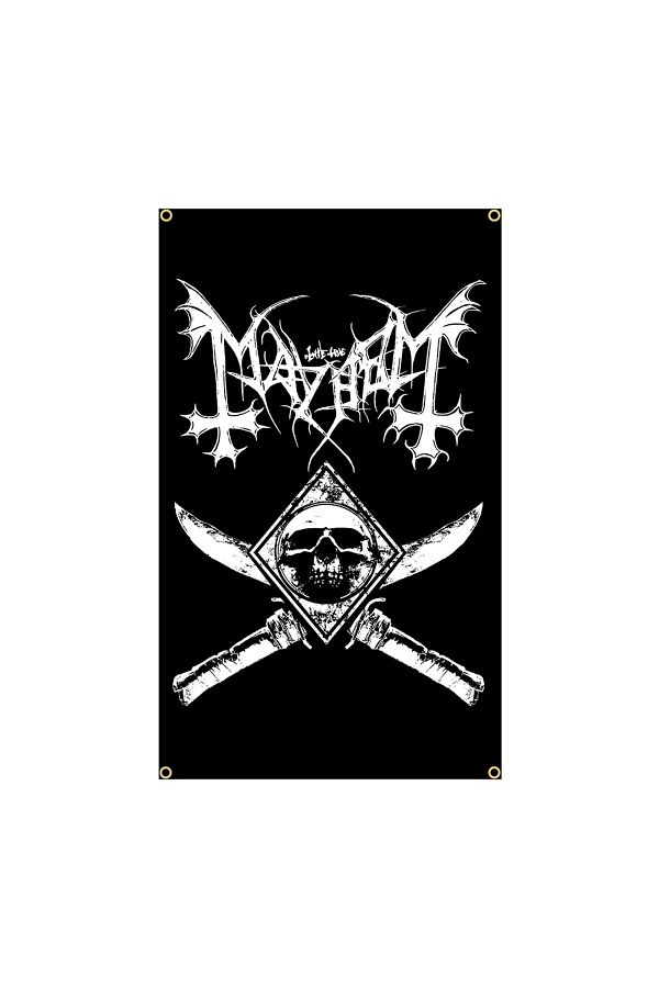 Choice-90X150CM 3X5FT Norway Black Metal Band Flags Death Art Tattoos Rock Band Posters Home Decoration ... 1