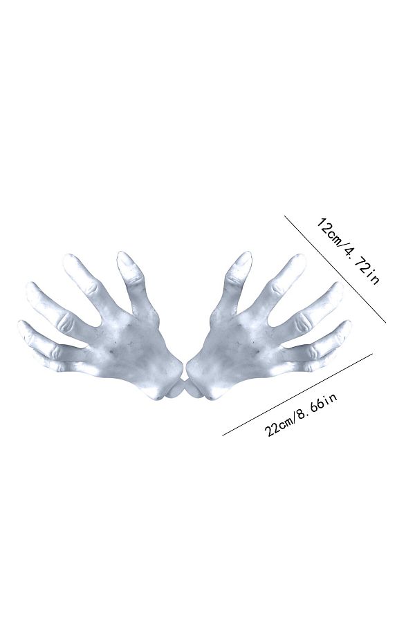 Choice-Halloween Decoration Realistic Life Size Skeleton Hands Plastic Fake Human Hand Bone Zombie Party... 1