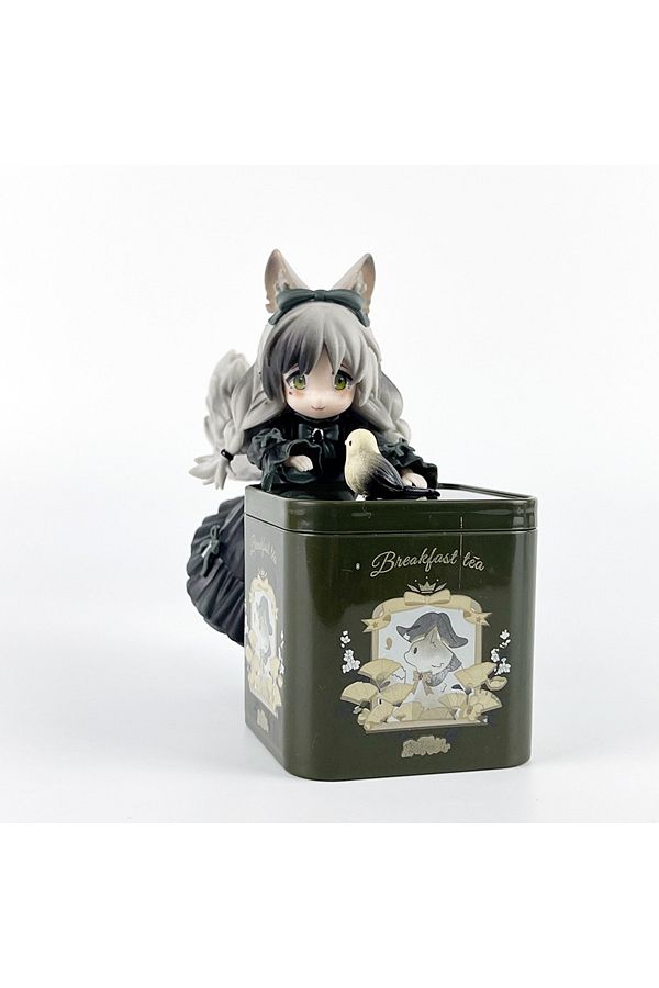 Choice-Anime girl image,cute tiger spotted cat model,tea can cat civet cat,handmade anime doll ornaments... 1