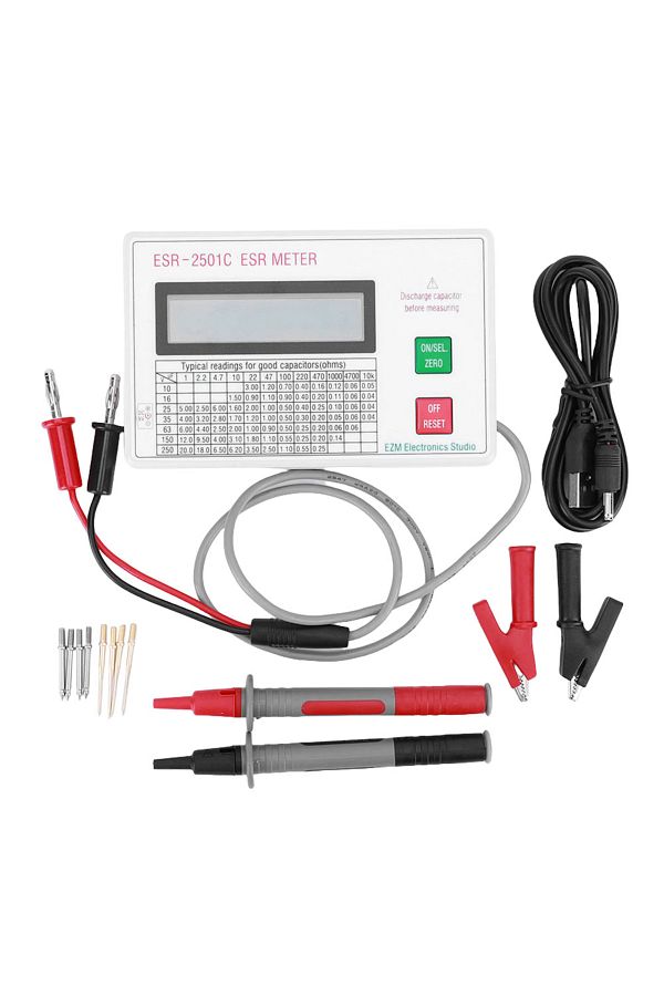 APWIKOGER-Esr2501C Capacitor Esr Dcr Ohm Meter Professional Capacitance Resistance Capacitor Testing For Ho... 1