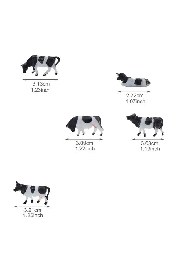 Choice-Ho Ho And N Scale Model Cows Miniature Farm Animal Model Cow For Model Railway Layout Different Diff 1
