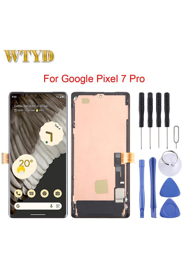 Choice-OLED LCD Screen For Google Pixel 7 Pro GP4BC GE2AE Digitizer Full Assembly with Frame 1