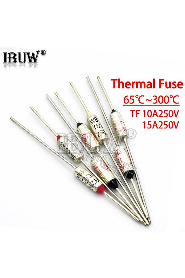 Choice-TF Thermal Fuse RY 10A 15A 250V Temperature dingef 65C 73C75C 85C 100C 120C 130C 152C 165C 172C 1... 1