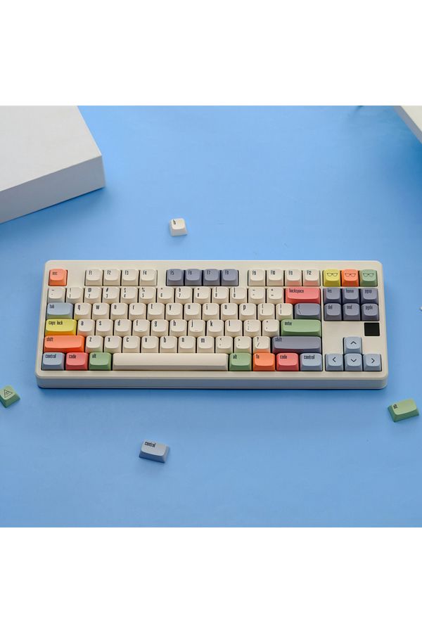 Choice-GMK Canvas Keycaps Dye Sub Keycap XDA PBT For Mechanical Keyboard Gaming 75% Color Key Caps Wooti... 1
