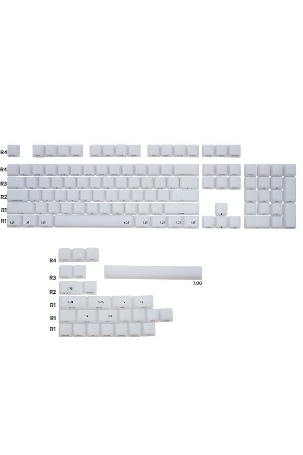 Choice-Fog Kermeates Keycap Silk Screen Transparent Keycap OEM Profile 130 Keys For Cherry MX mechanical... 1