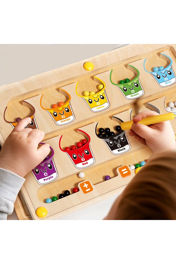 Choice 2 in 1 Magnetic Color Sorting Maze Drawing Board Toddler Montessori Toys Number Matching Learni. Trendyol