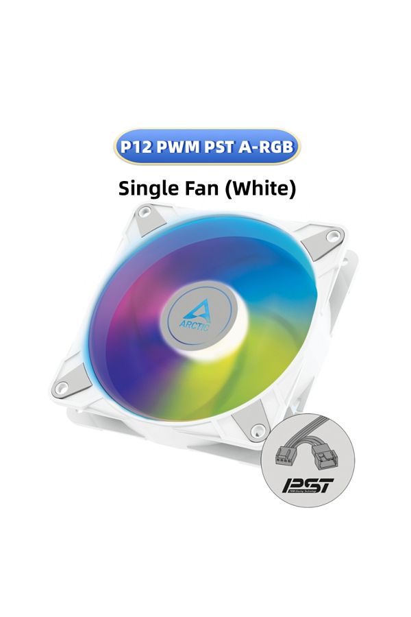 Choice-ARCTIC P12 PWM PST A-RGB 120mm PWM Case Fan Optimized for Static Pressure, Semi-Passive: 200–2000... 1