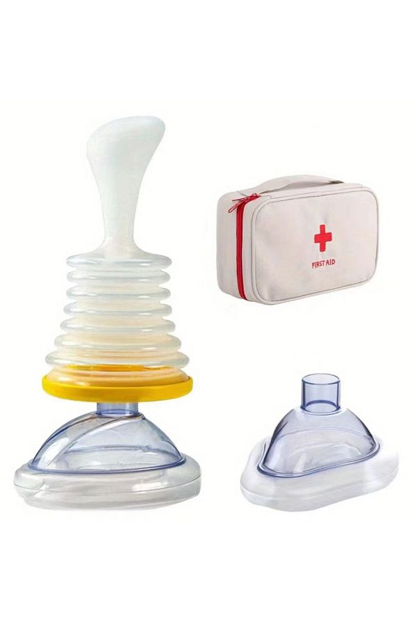 Shunmaii-Portable Suction Device Choking Rescue Device with Bag First Aid Kit Anti Choking Device for Kids... 1