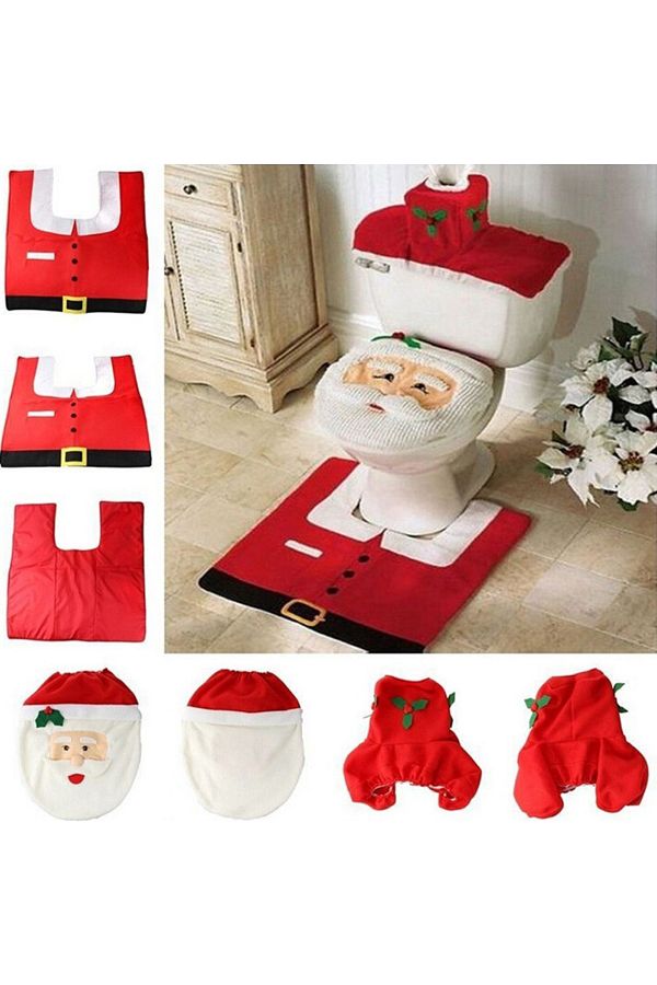 Xmas toilet seat cover best sale