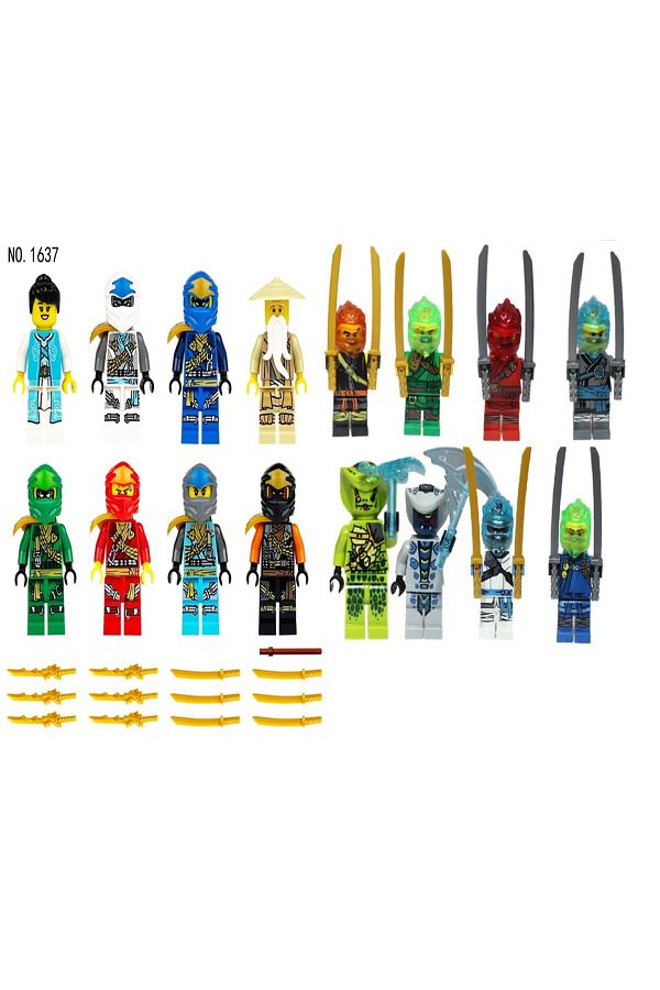 marimari-16Pcs Ninja Go Building Blocks Compatible 1