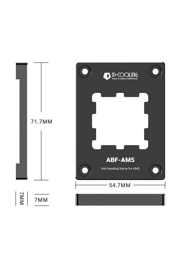 Choice-Abf-am5 Id Cooling Abf Am5 Cpu Processor Secure Frame Aluminum Alloy Insulation Pad Safety Fixing Br 1