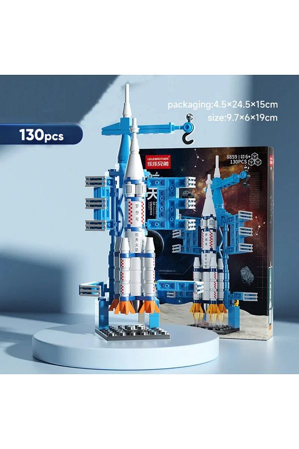 smvp-New Aviation Spaceport Model Space Shuttle Rocket Launch Center Construction Building Blocks Spac... 1