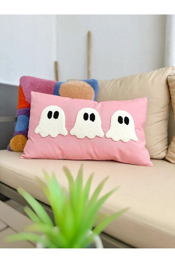 Sima-Ghost Patterned Punch Cushion Pillow 40*40 cm 1