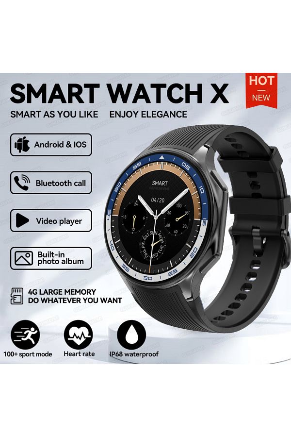 Choice 2024 New For OPPO Watch X Smart Watch 4G Memory Music Video Bluetooth Call IP68 Waterproof AMOLED. Trendyol