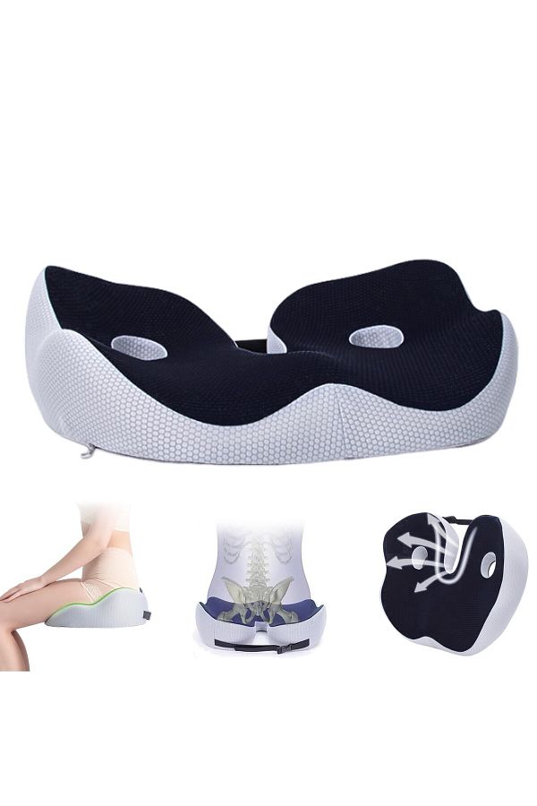 Choice Socket Seat Cushion For Sit And Back Pain Relief Butt Tailbone Hip Support Memory Foam Comf. Trendyol