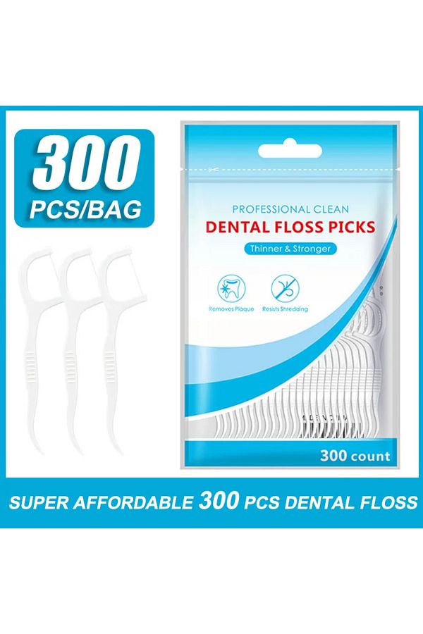 Choice-300 PCS Floss Family Pack Ultra-fine Toothpick Disposable Flat Floss Portable Portable Flossing D... 1