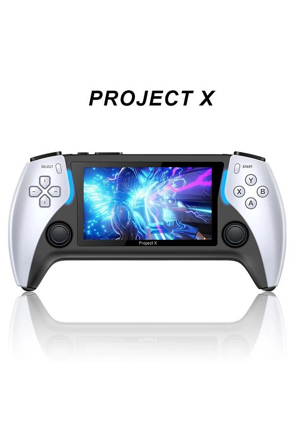 Choice-WHITE New Project X 4.3 Inch High-Defintion Ips Screenhandheld Game Console Supports Ps1 Arcade Hd O 1