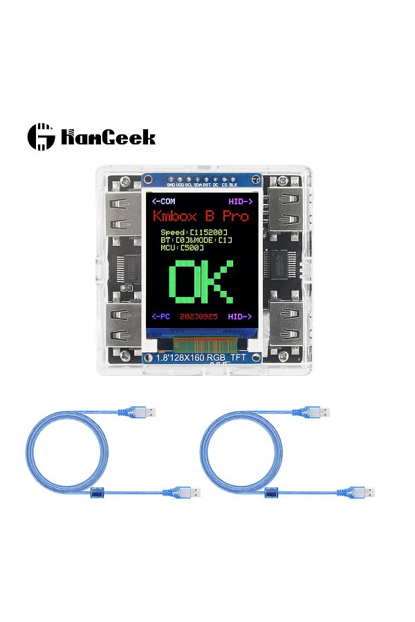 Choice-HamGeek Kmbox B+ (Pro) Keyboard Mouse Controller Keyboard Mouse Macro with Screen for DMA and Dua... 1