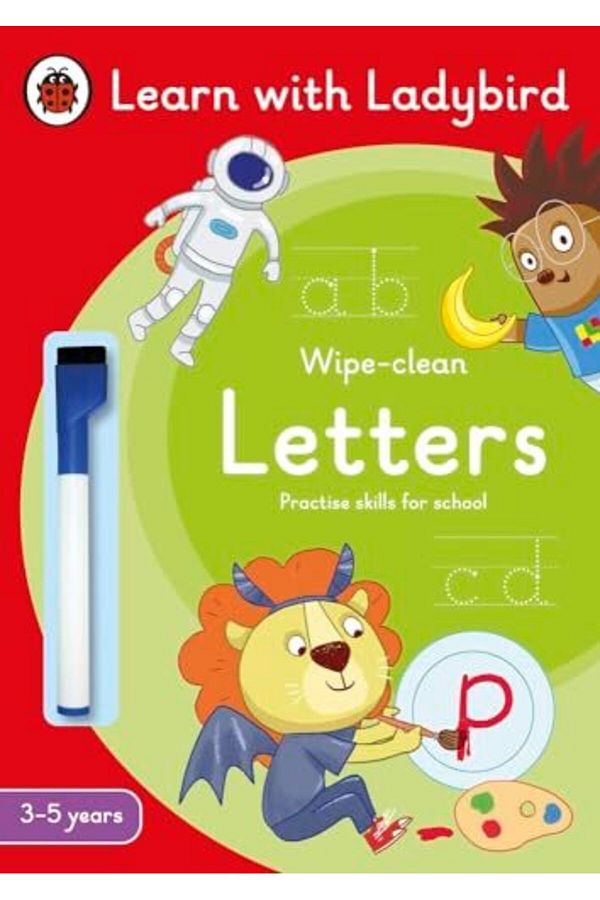 Penguin Books-Letters: A Learn with Ladybird Wipe-Clean Activity Book 3-5 years: Ideal for home learning (EYFS) 1