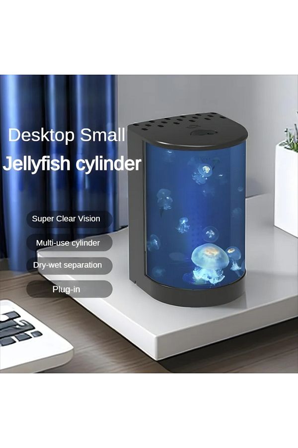 Choice Jellyfish tank semi circular desktop mini fish tank household filter with wet dry separation remo. Trendyol