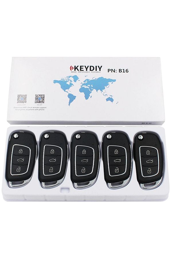 Choice-5pcs/lot Original KD B16 3 Button Smart Key KEYDIY For KD900/KD MINI/KD-X2 Key Programmer B Serie... 1