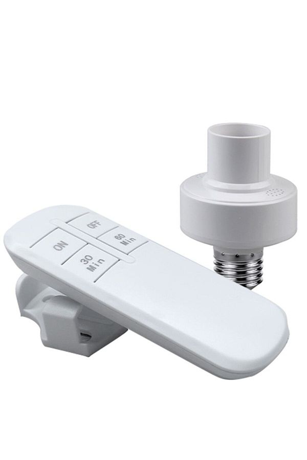 Choice-Smart Timer Switch Wireless Remote Control E27 15m Range Lamp Holder 110V 220V ON Off Light Bulb ... 1