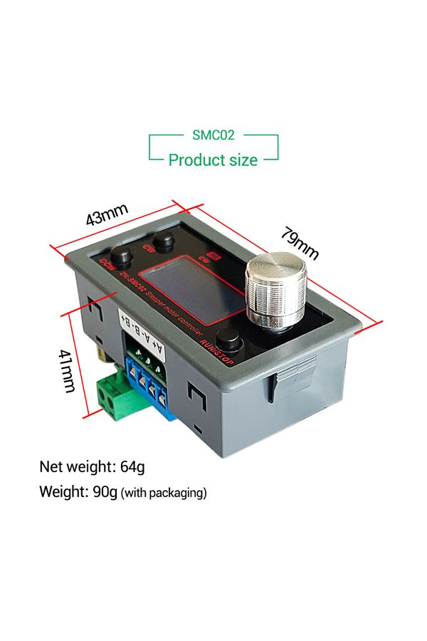 Choice-SMC02 SMC02 Stepper Motor Driver and Controller DC 10-30V 4A Reverse Pulse Speed Control Board Progr 1