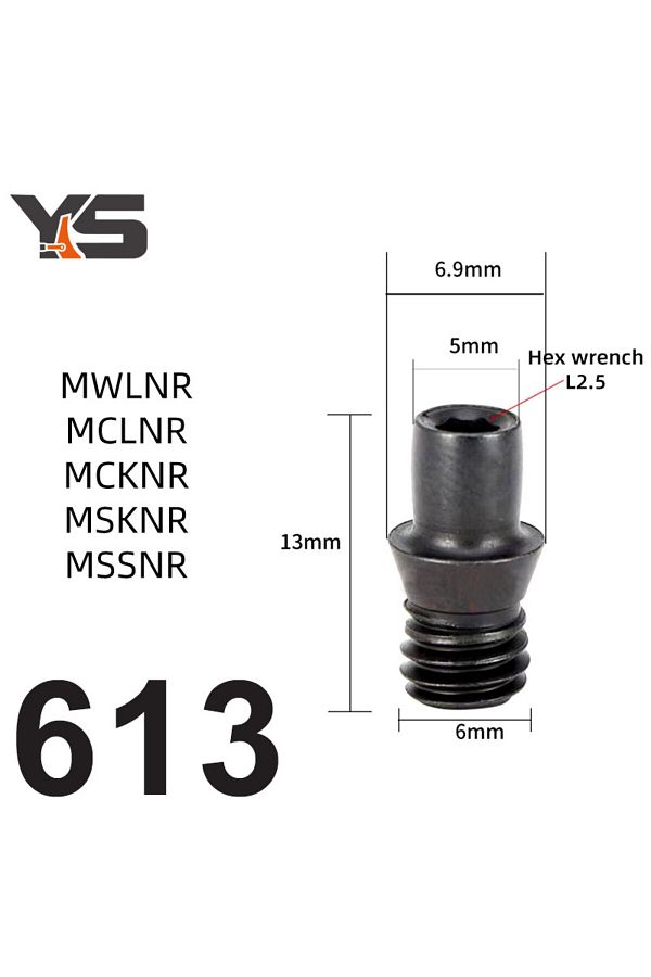 Choice-10Pc CNC Lathe Turning CTM Screw Cutting Tools Parts Inner Hexagon Pin Screw CTM510 CTM513 CTM515... 1