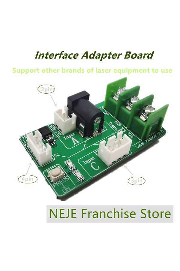 Choice-NEJE Laser Module Interface Adapter Board Connector for Laser Cutting Engraving Machine 2pin, 3pi... 1