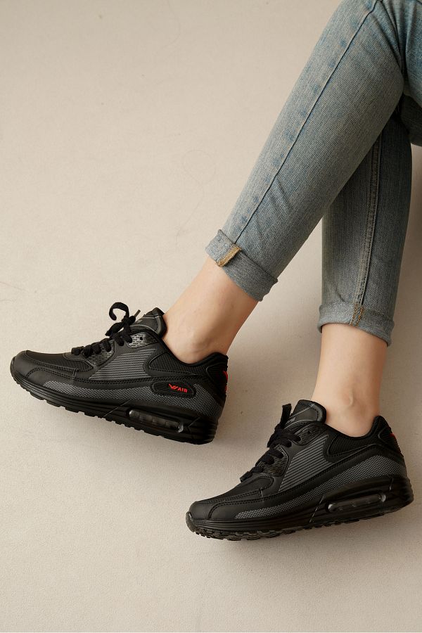 Riccon-Tenis confortabil unisex negru - Air Sole 0021651 1