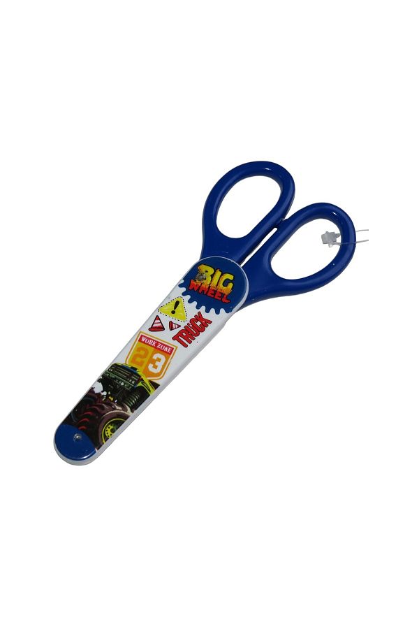 Polin-Plastic Protected Patterned Blunt Tip Students' Scissors 1