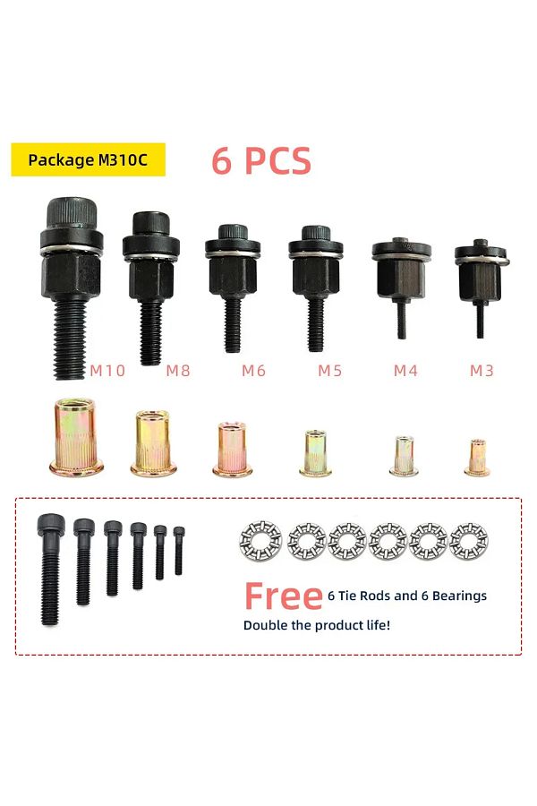 Choice-M310c Rivet Nut Tool Drill Adapter M3 M4 M5 M6 M8 M10 Simple Installation Electric Manual Cordless 1