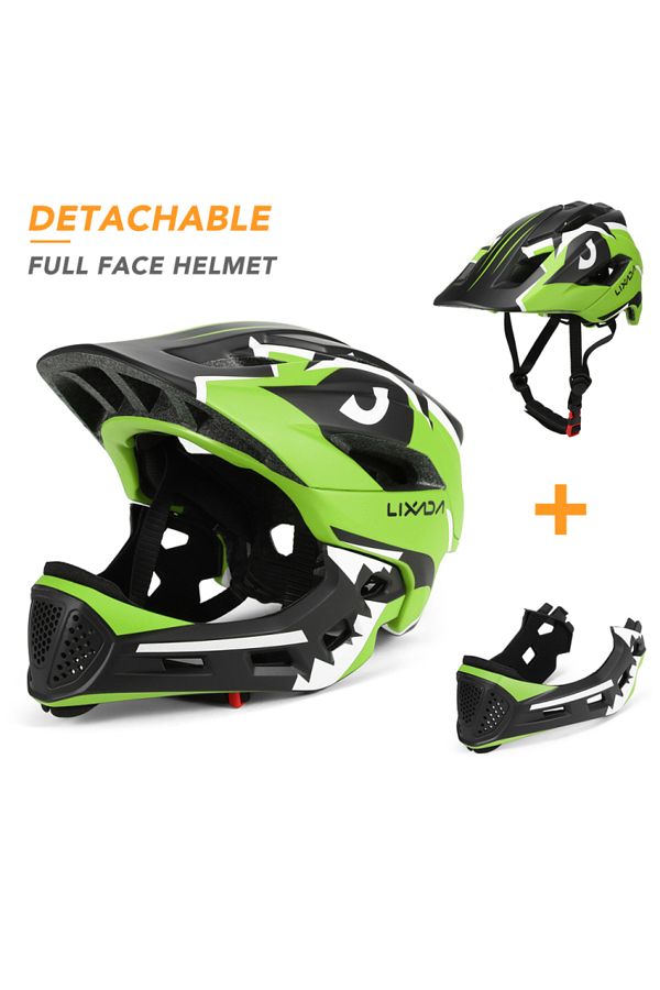 Choice Lixada Bicycle Belmet Mtb Kids Detachable Full Face Helmet Children Sport Safety Helmet for Cycli. Trendyol