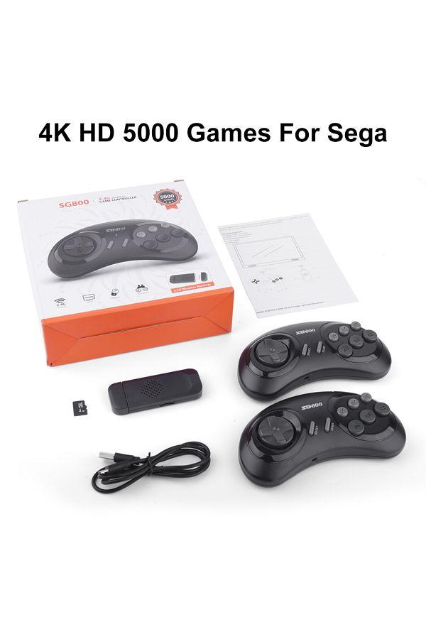 ONETOMAX-5000 Games 4k Sg800 Retro Game Console Wireless Console 2.4g Built-in 5000 Classic Games Controller 1