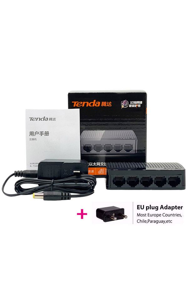 Tenda-SG105M All Gigabit Ports High-speed Network 5-Port Ethernet Switch 1000Mbps Fast Lan Hub Fu... 1