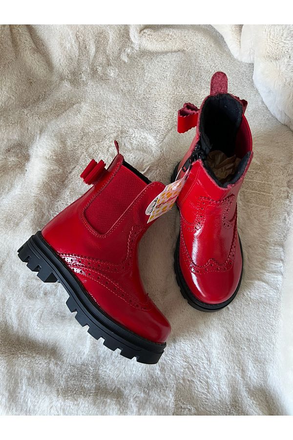 tofimini-Red Leather Patent Leather 1
